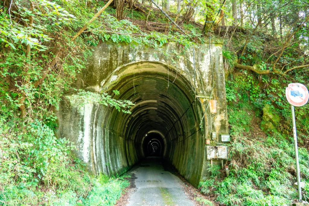 夏焼集落に続くトンネル 